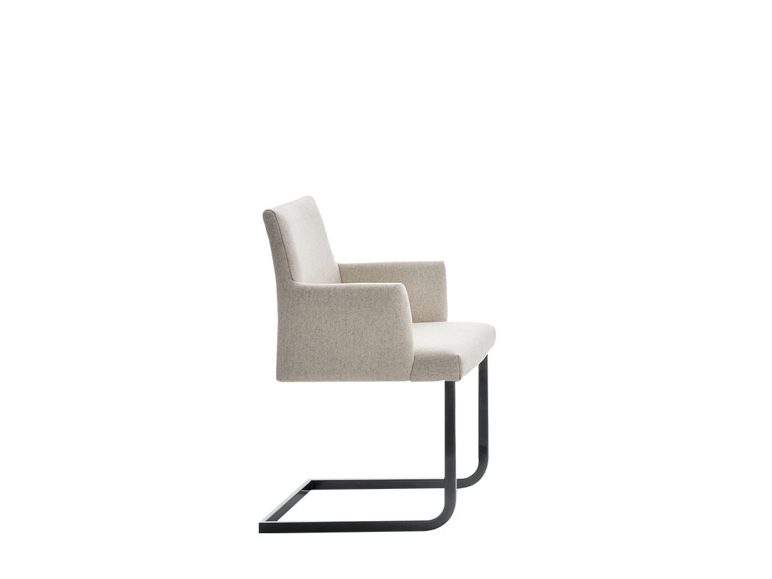 Hisa Chair with lacquered metal frame