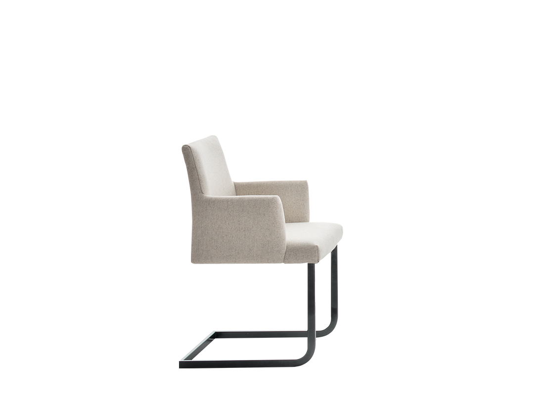Hisa Chair with lacquered metal frame