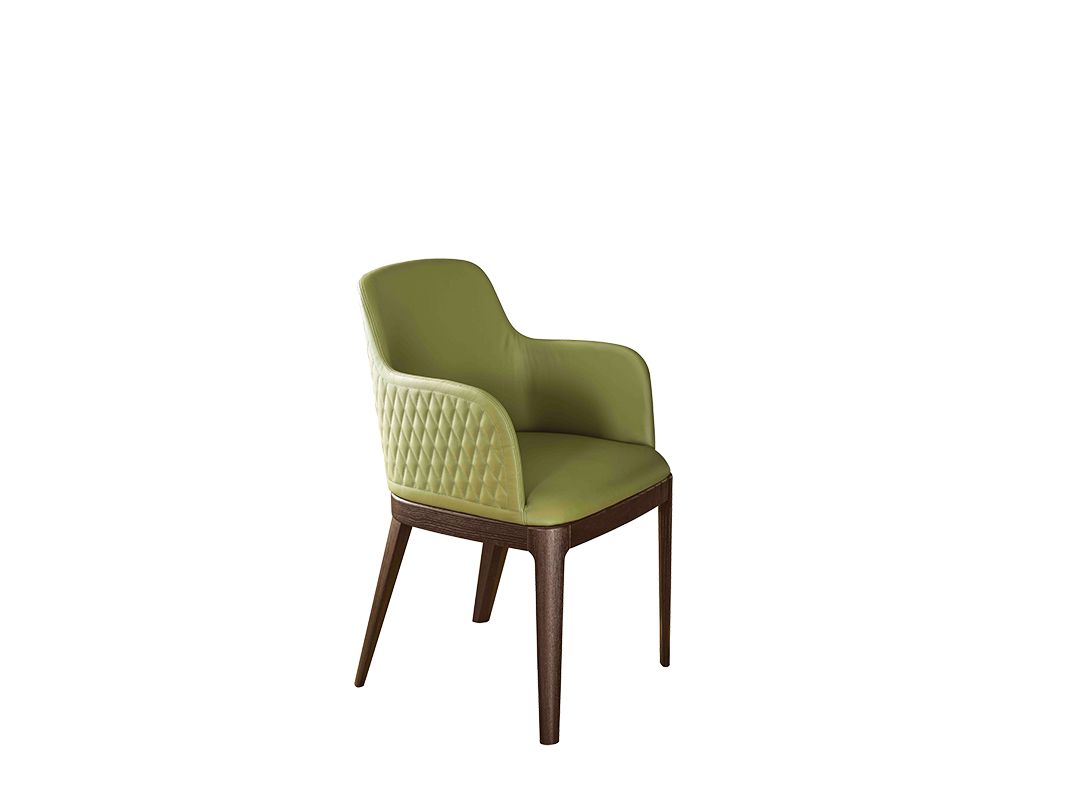 Margot Chair with arms and metal frame
