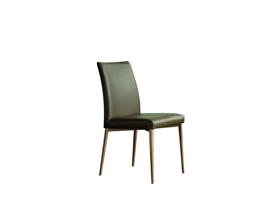 Mila Chair with lacquered metal frame