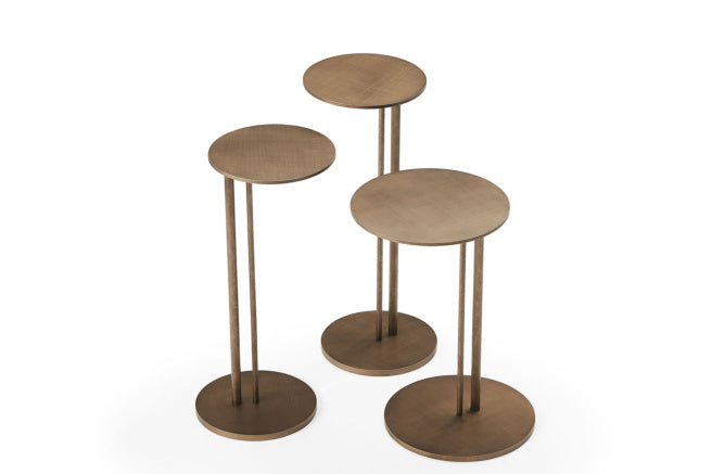 Cattelan Italia Sting Brushed Coffee Table Set Of 3 ø21