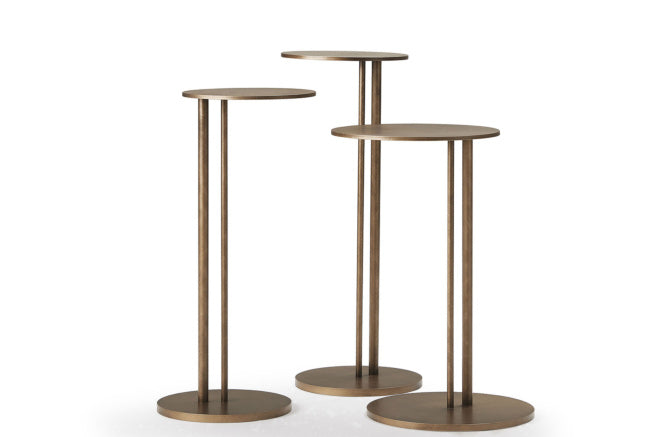 Cattelan Italia Sting Brushed Coffee Table Set Of 3 ø21