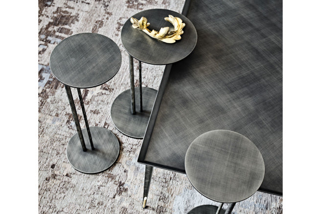 Cattelan Italia Sting Brushed Coffee Table Set Of 3 MIX