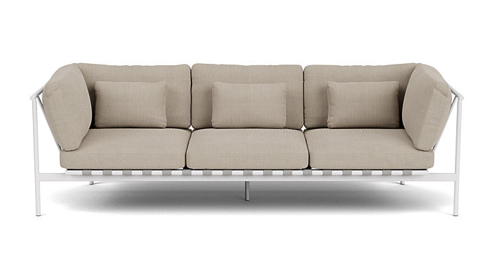 Barlow Tyrie Around Deep Seating Triple Lounge Sofa with Aluminium Arms