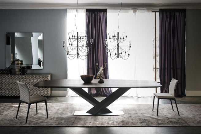 Cattelan Italia Stratos Wood Oval-Shaped Dining Table