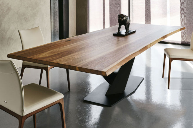 Cattelan Italia Stratos Wood Live Edged Dining Table
