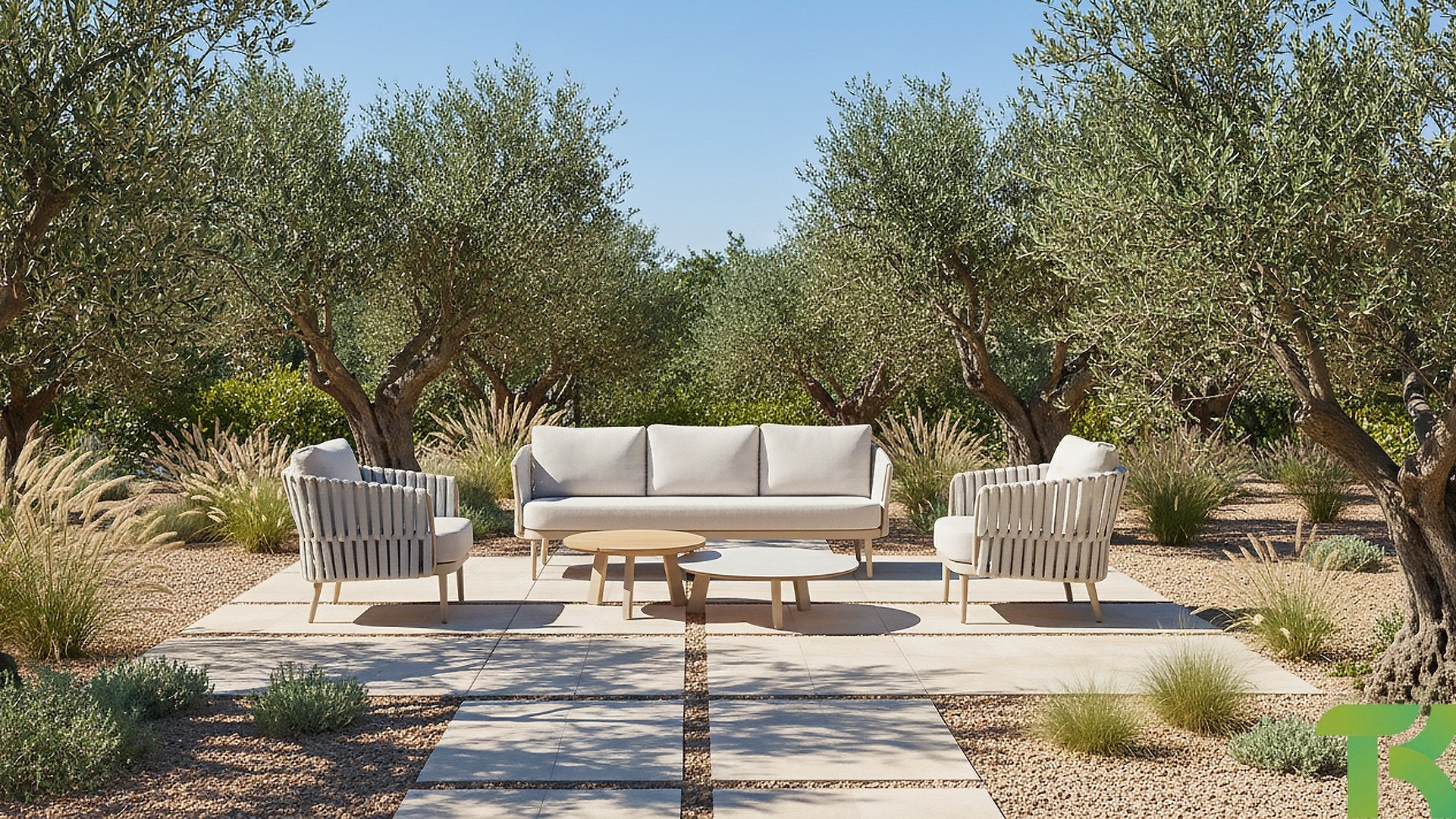 4 Seasons Outdoor Eva Lounge Set with Demi Coffee Table Set