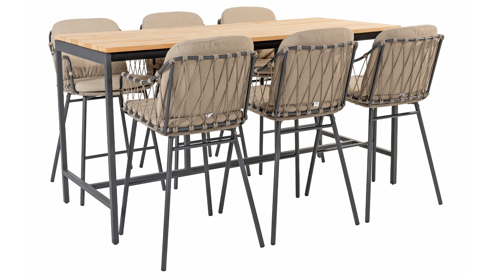 4 Seasons Outdoor Taverne And Prego 6 Seat Bar Set