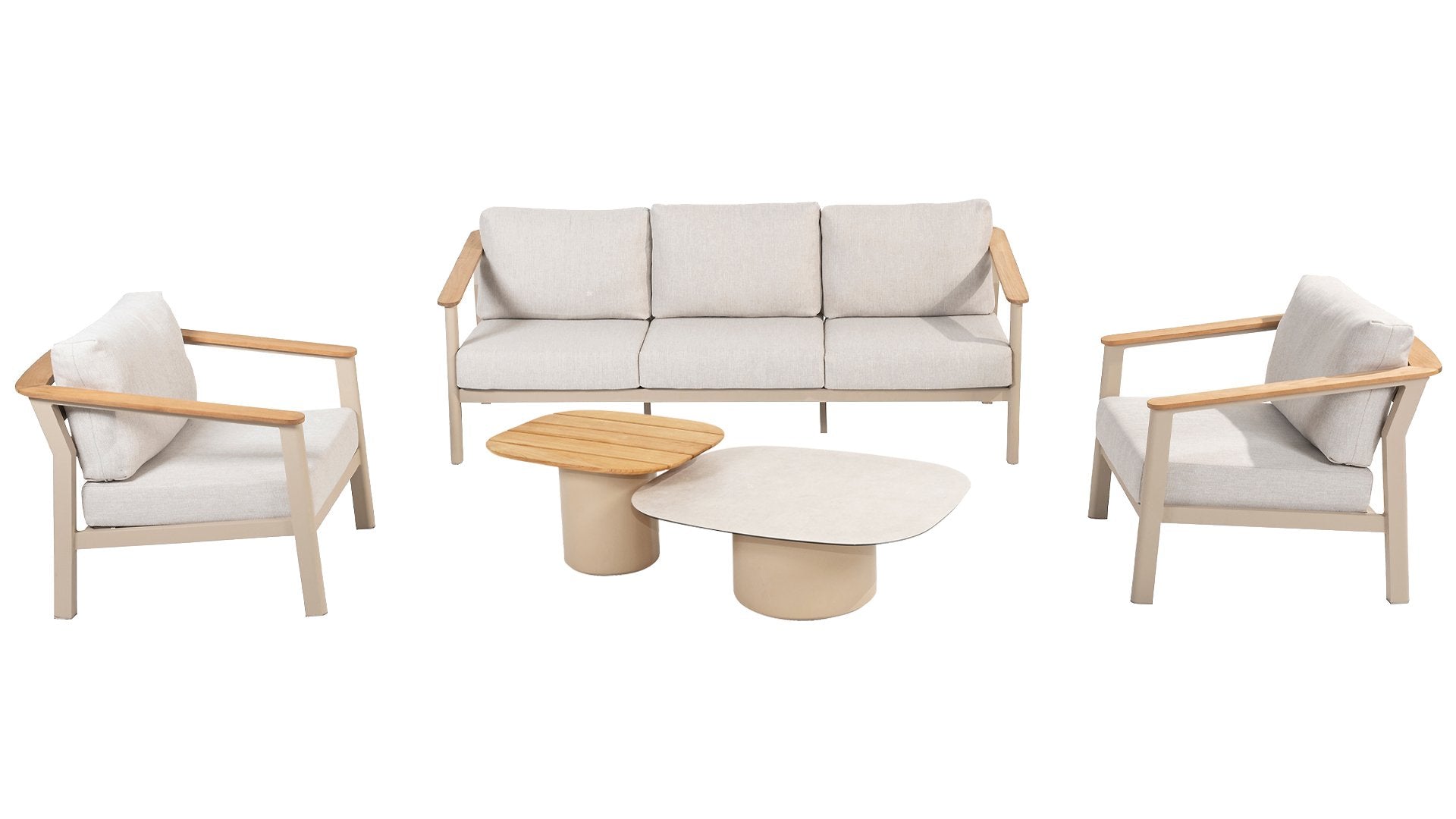 4 Seasons Outdoor Olivia Lounge Set With Demi Coffee Tables