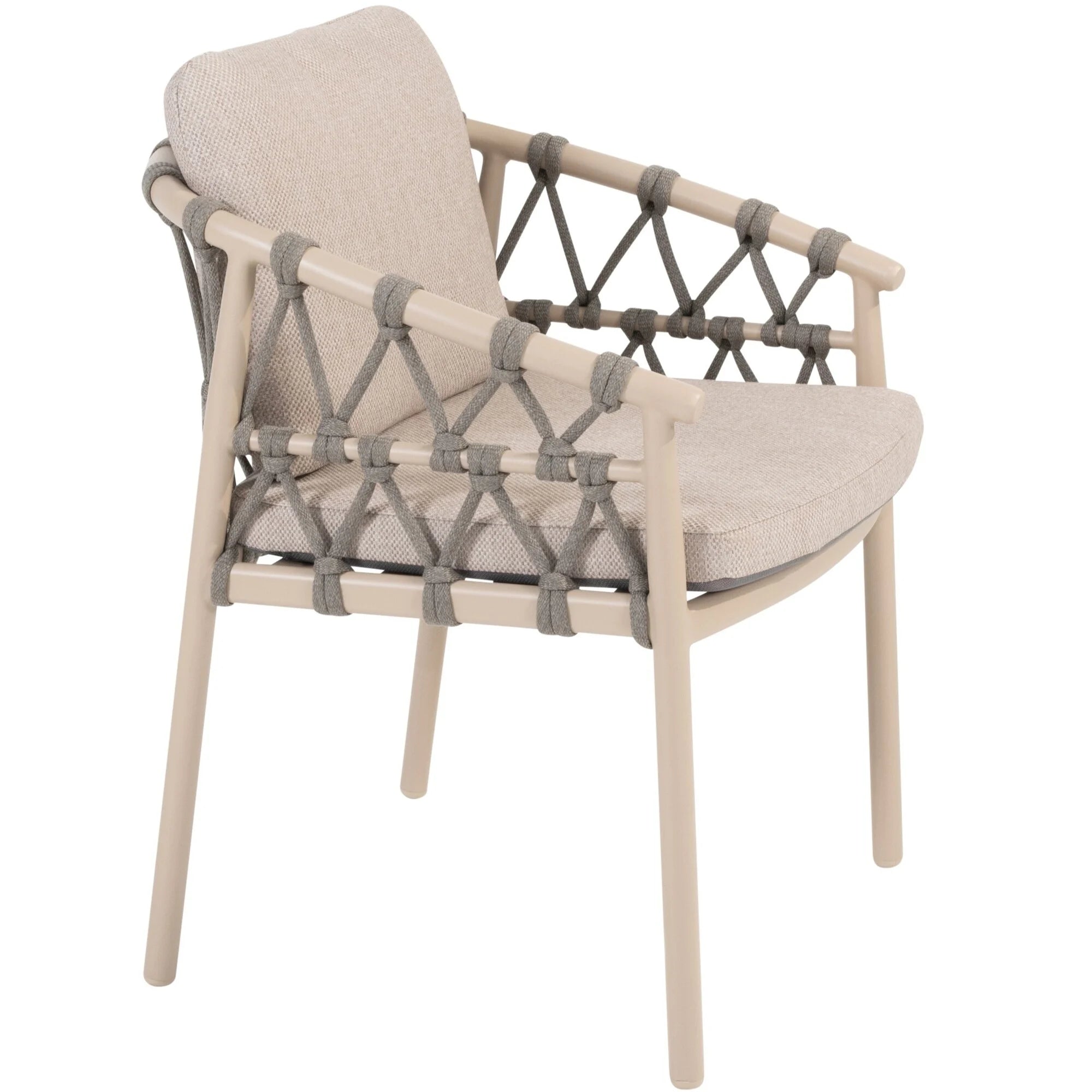 4 Seasons Outdoor Piacenza terre dining chair with 2 cushions