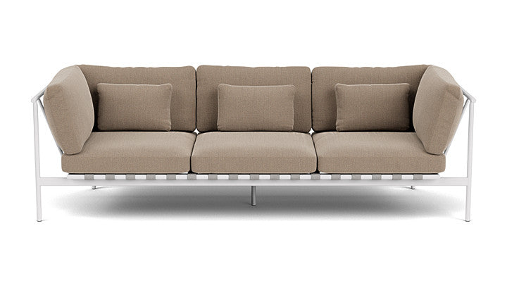 Barlow Tyrie Around Deep Seating Triple Lounge Sofa with Aluminium Arms
