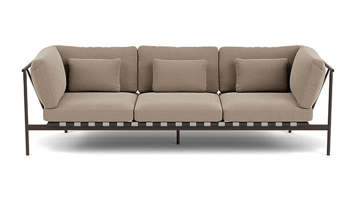 Barlow Tyrie Around Deep Seating Triple Lounge Sofa with Aluminium Arms