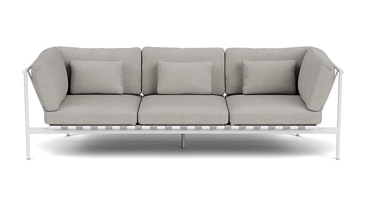 Barlow Tyrie Around Deep Seating Triple Lounge Sofa with Aluminium Arms