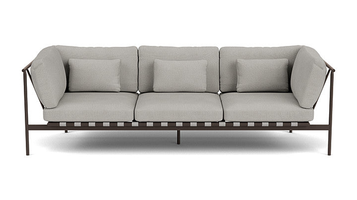 Barlow Tyrie Around Deep Seating Triple Lounge Sofa with Aluminium Arms