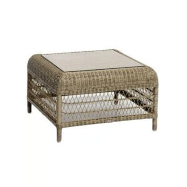 Manutti Malibu Medium Footstool With Glass Top