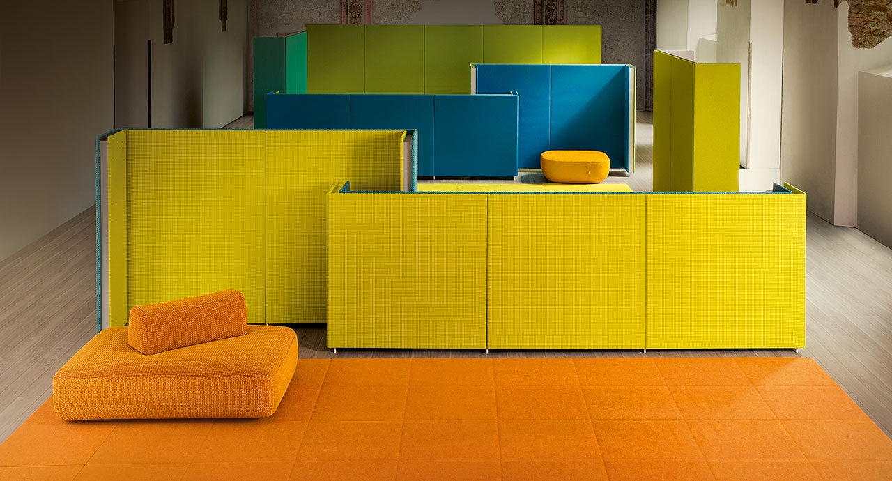 Paola Lenti Tessera Modular Indoor Outdoor Rug In Orange