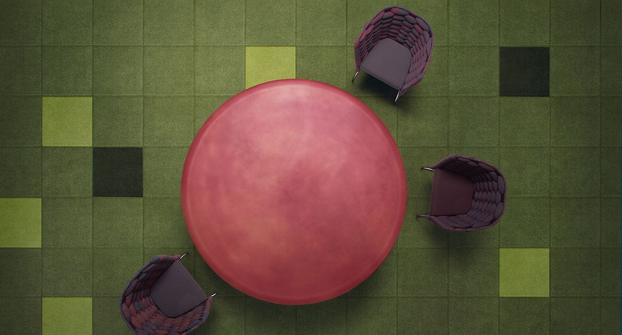 Paola Lenti Tessera Modular Indoor Outdoor Rug In Orange