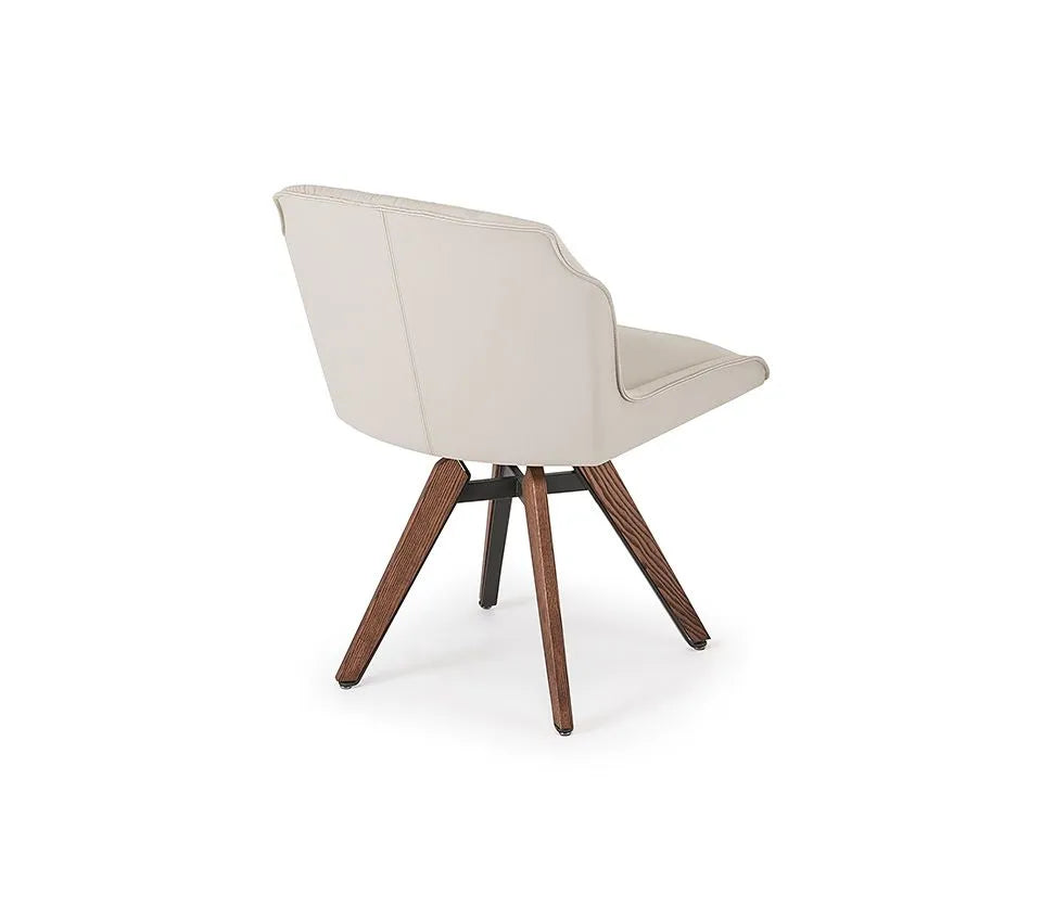 Cattelan Italia Tyler Swivel Dining Chair – Fabric, Micro Nubuk & Synthetic Leather