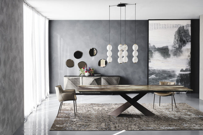 Cattelan Italia Tyron Crystalart Drive Extendible Dining Table