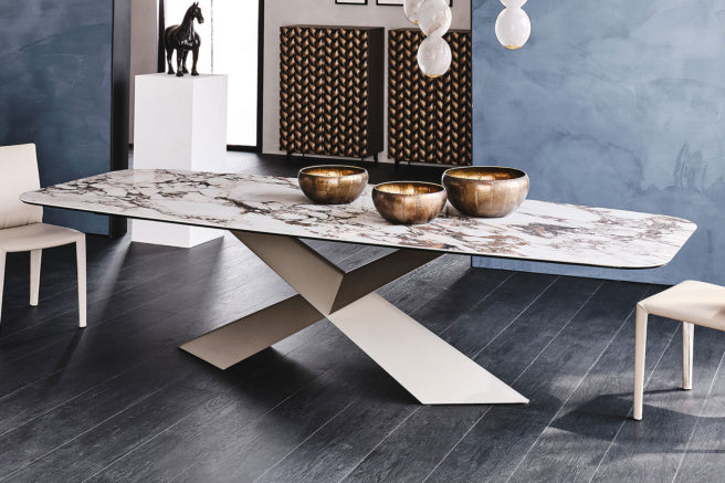 Cattelan Italia Tyron Keramik Rectangular Dining Table – 200×106×74h