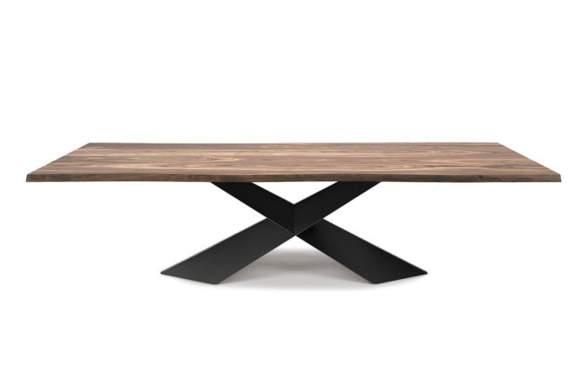 Cattelan Italia Tyron Wood Live Edged Dining Table