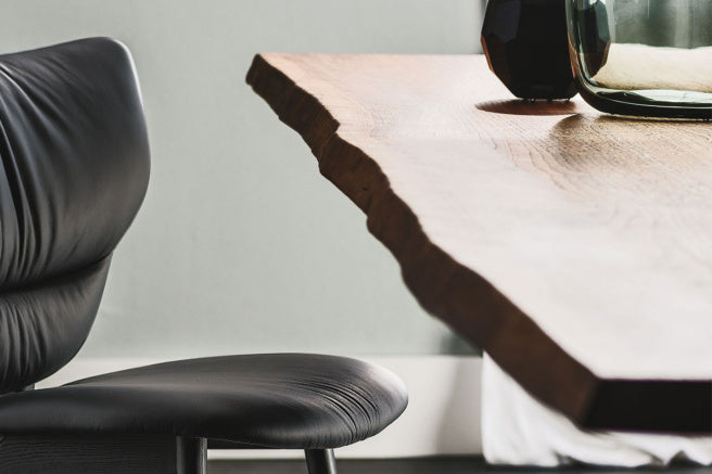 Cattelan Italia Tyron Wood Live Edged Dining Table