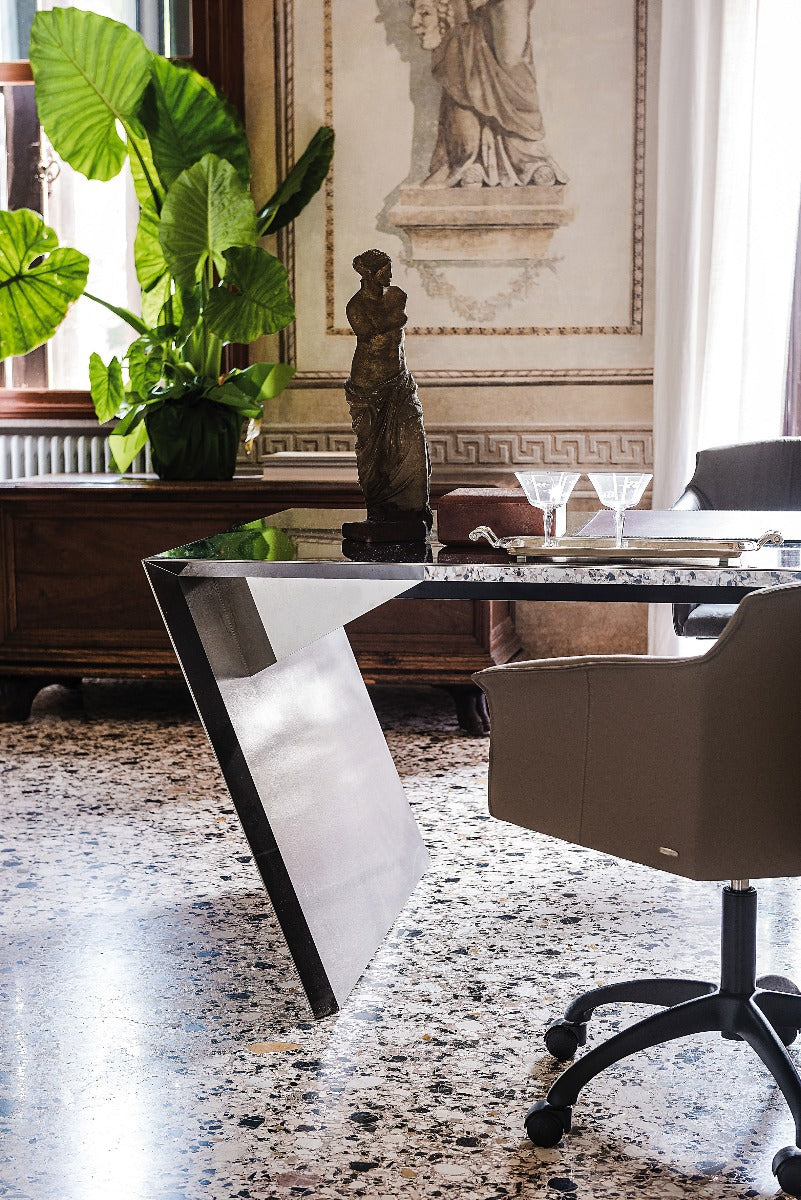 Cattelan Italia Vega Steel Framed Desk