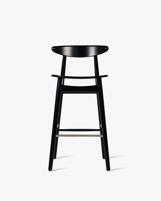 TEO COUNTER STOOL NEARLY BLACK PLYWOOD SEAT