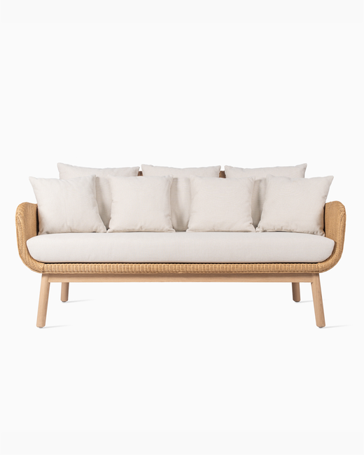 ALEX LOUNGE SOFA OAK BASE CLEAR