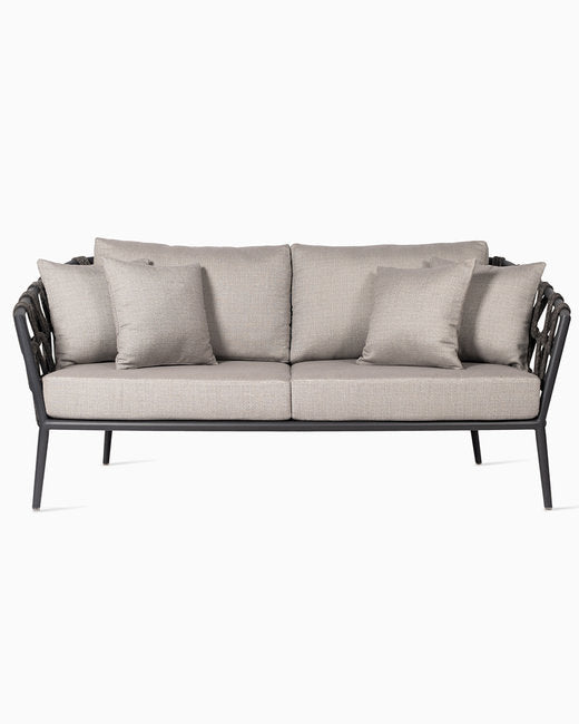LEO LOUNGE SOFA 2S LAVA QUICK SHIP SET ZINC INCLUDING CUSHIONS