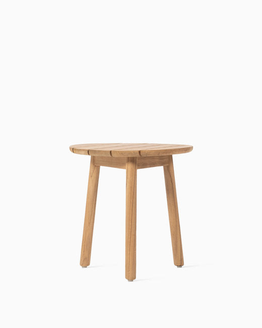 ANTON SIDE TABLE DIA 40X40.5CM TEAK/TEAK TOP