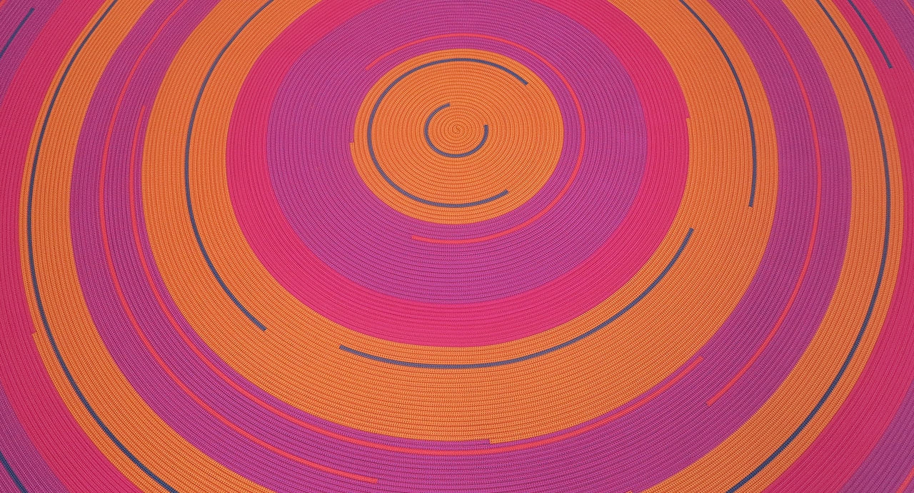 Paola Lenti Zoe Rev Spiralling Patterned Cord Rug