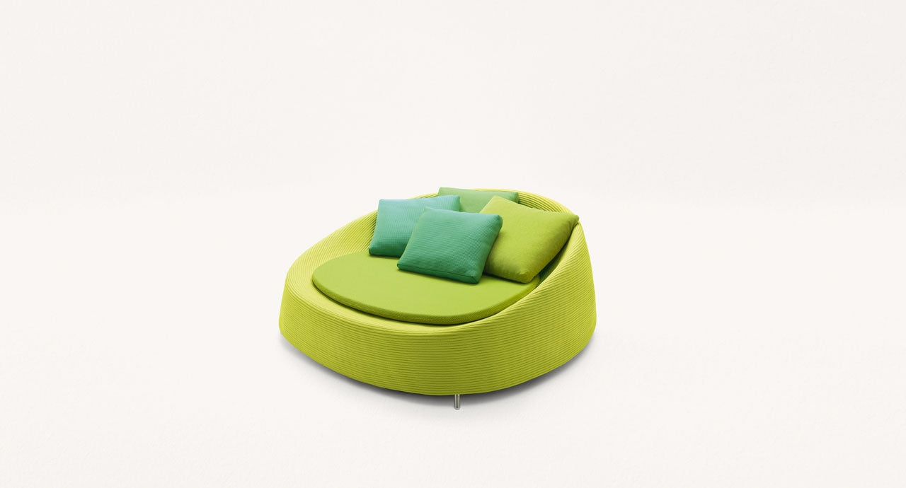 Paola Lenti Lenti Afra Armchairs in Green