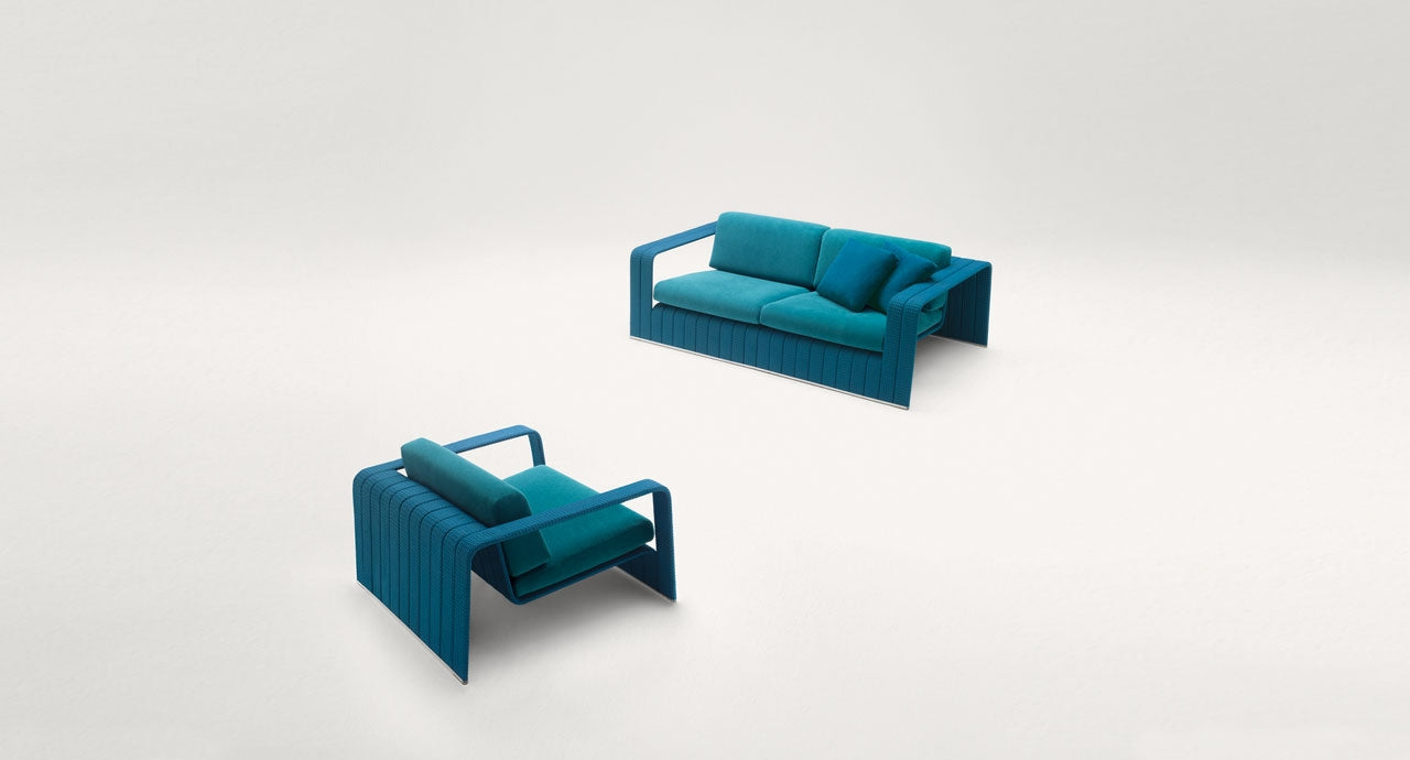 Paola Lenti Lenti Frame Sofa in teal