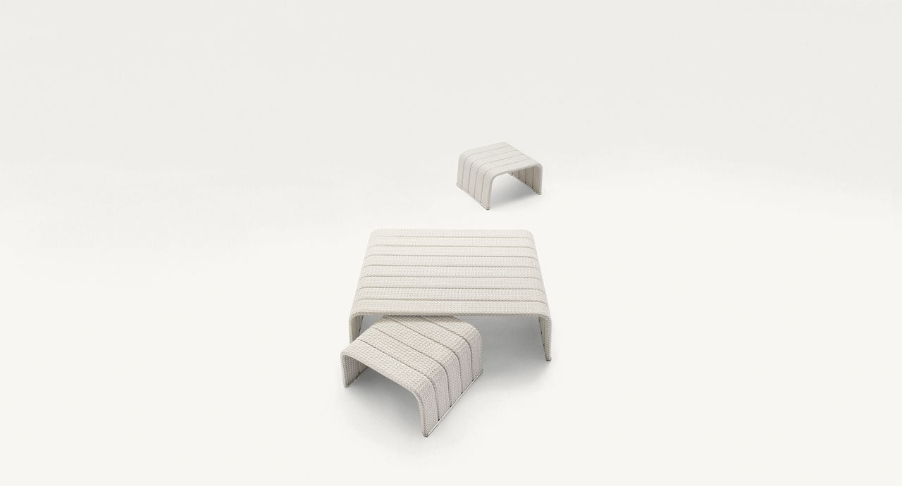 Paola Lenti Lenti Frame Coffee Tables in White