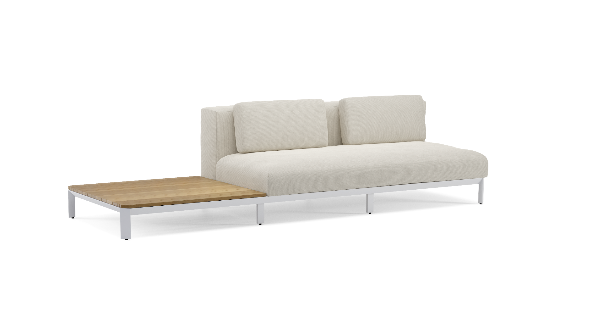 Jardinico Mauroo Long Sofa with Teak Table