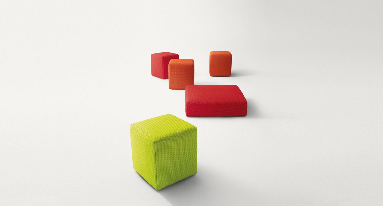 Paola Lenti Lenti Stone Square Poufs