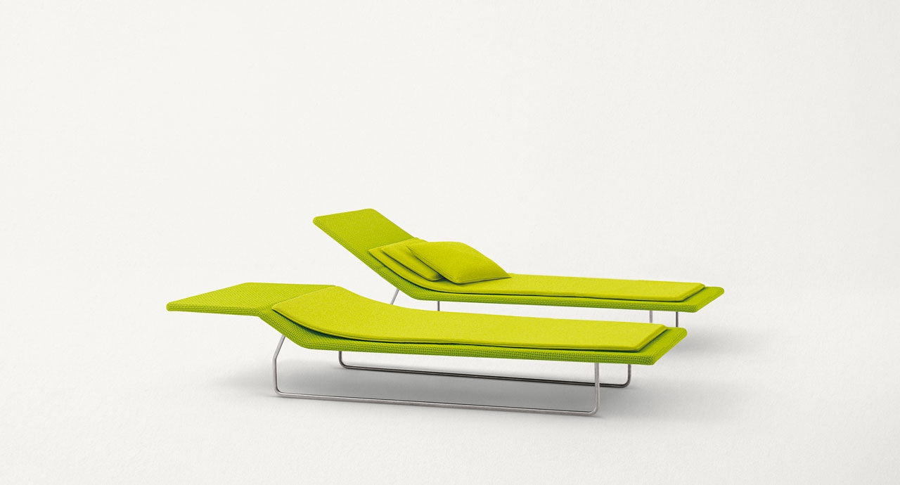 Paola Lenti Lenti Surf Sun bed with adjustable backrest