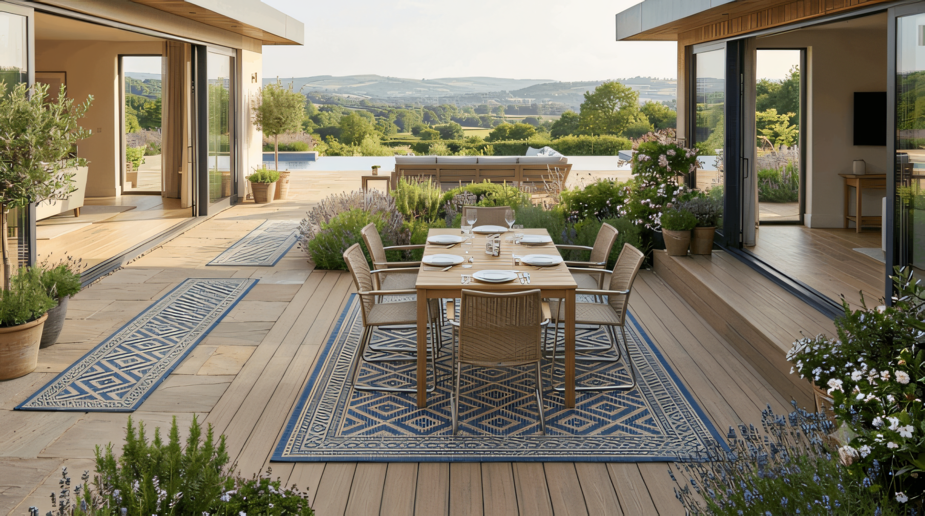 What Outdoor Rug Works Best In A High-Traffic Area?