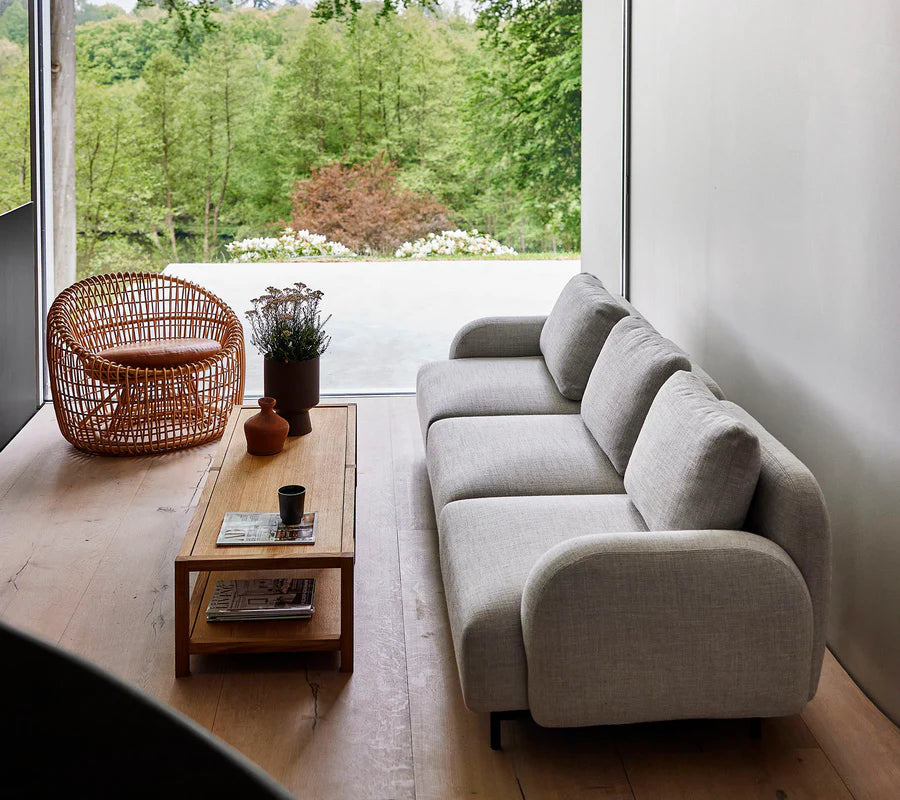Cane-line Aura 3-Seater Sofa with Low Armrest