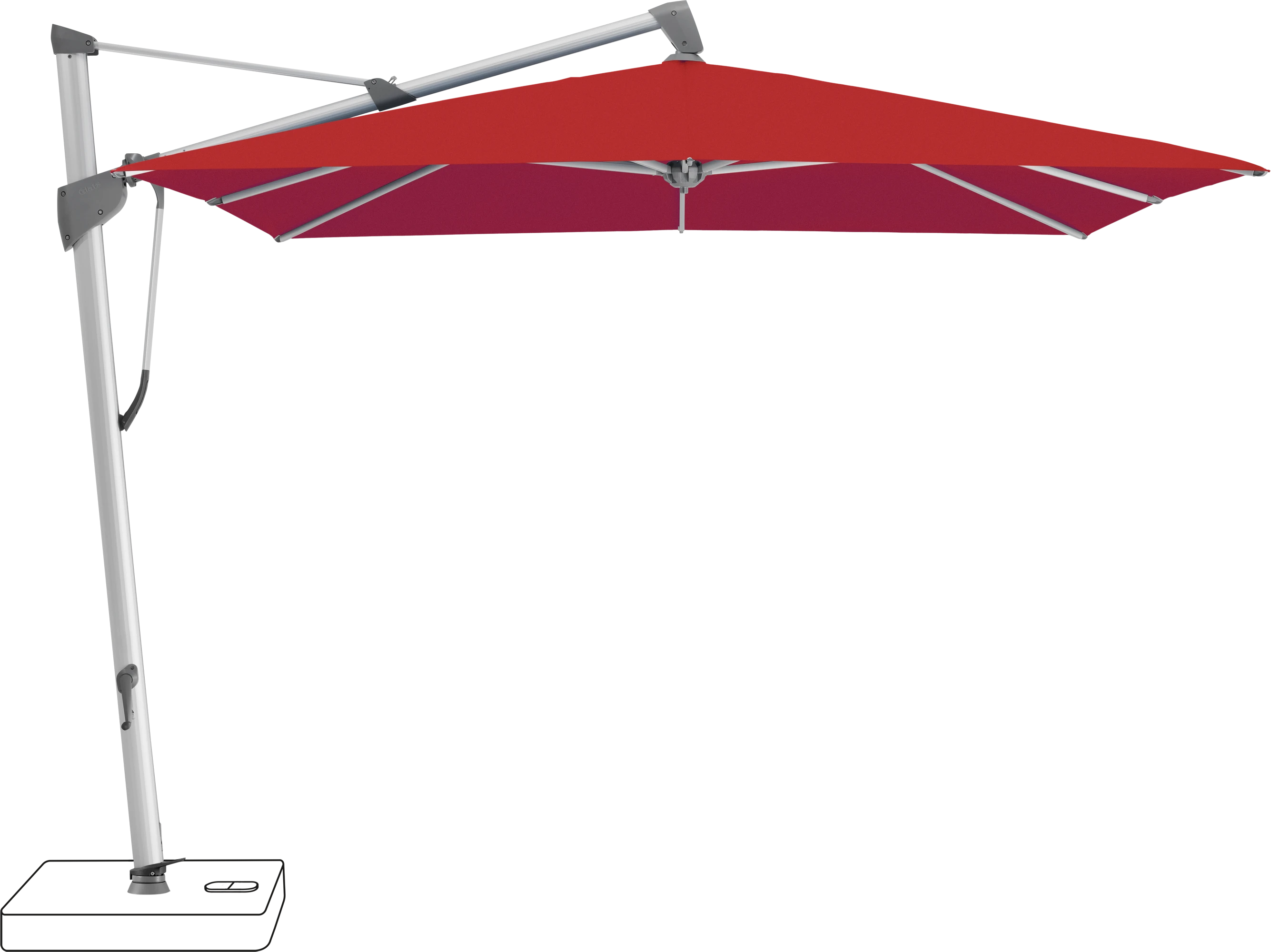 Glatz Sombrano Parasol 350 x 350 cm