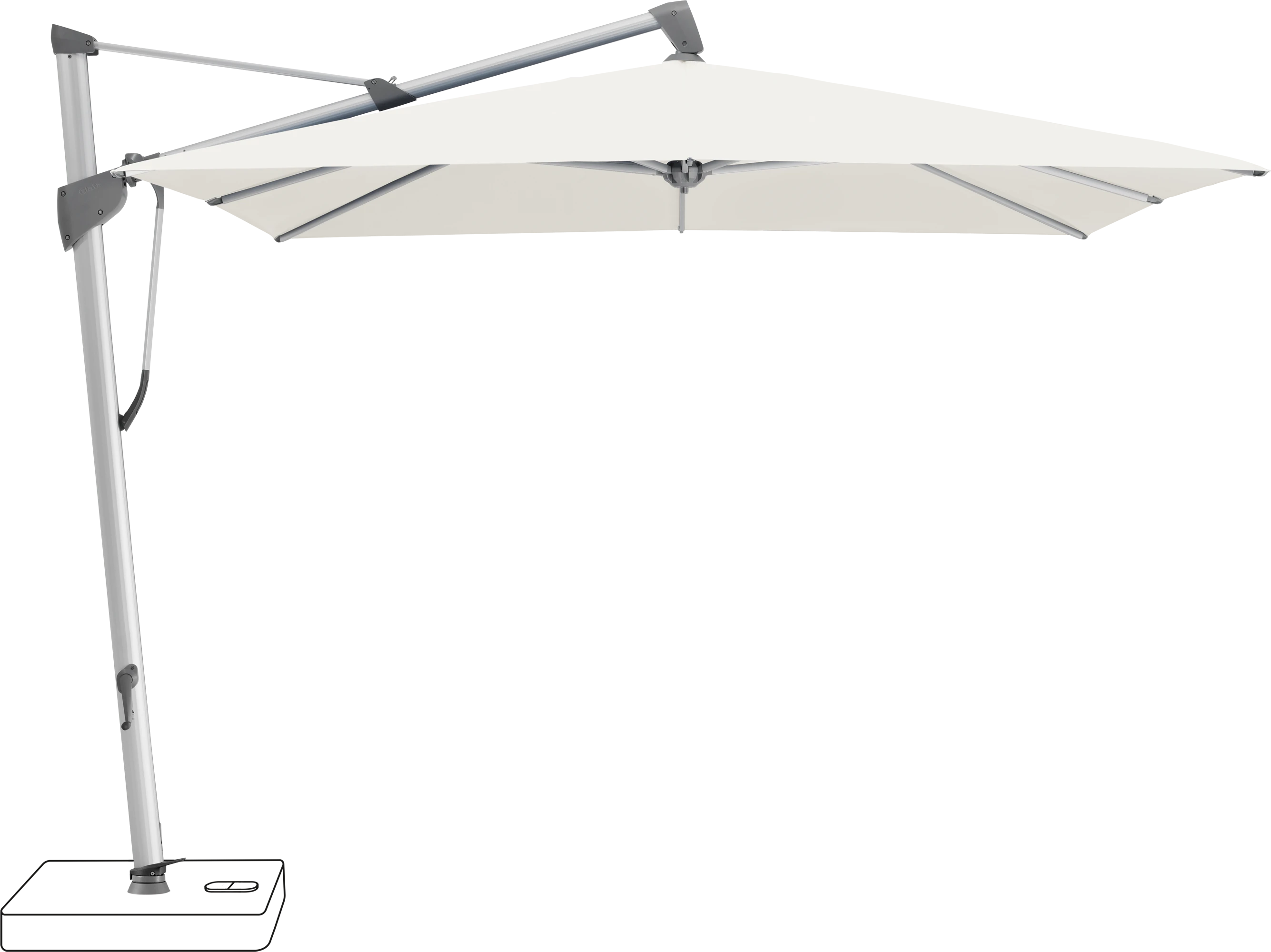 Glatz Sombrano Parasol 350 x 350 cm