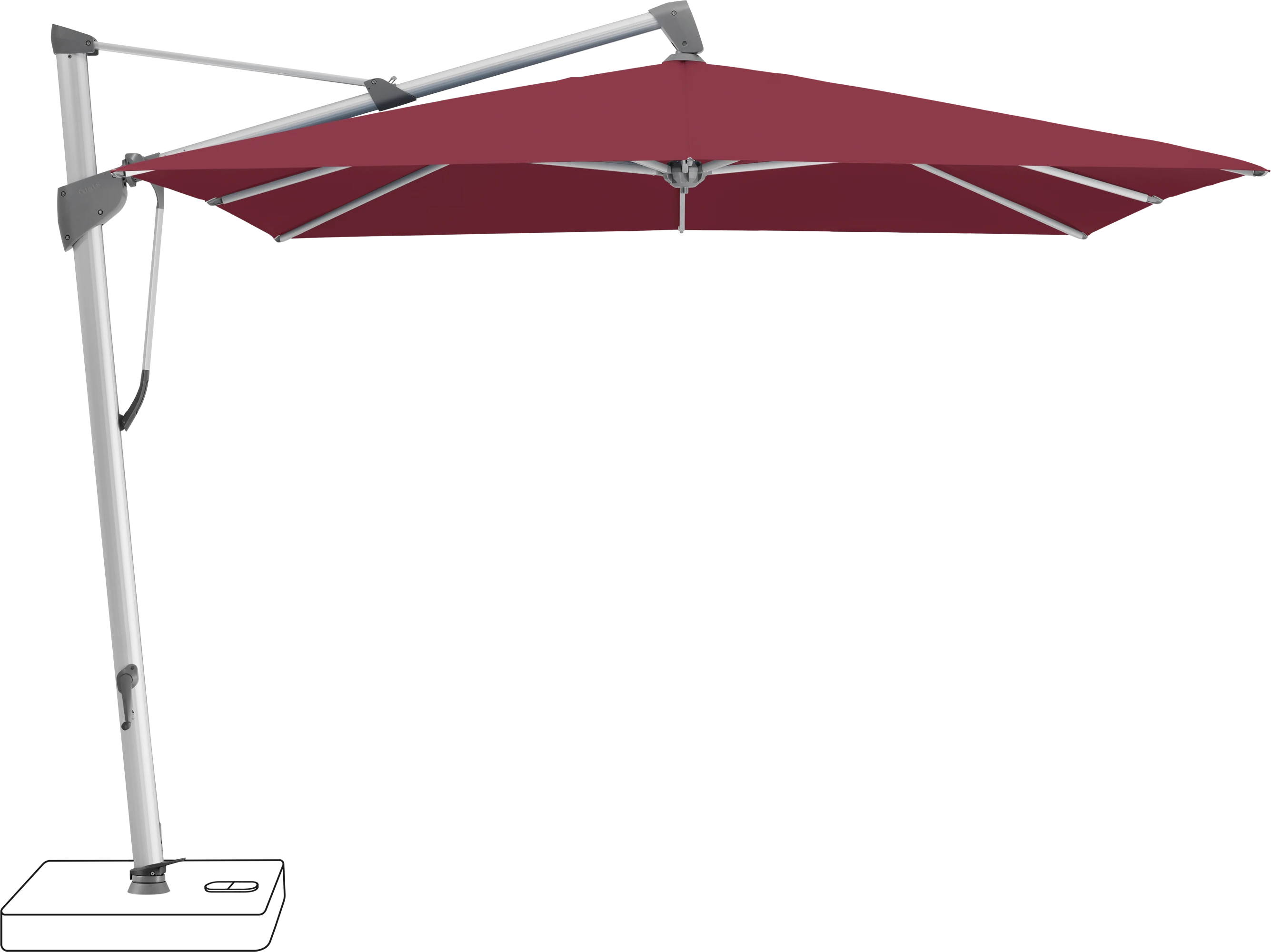 Glatz Sombrano Parasol 350 x 350 cm