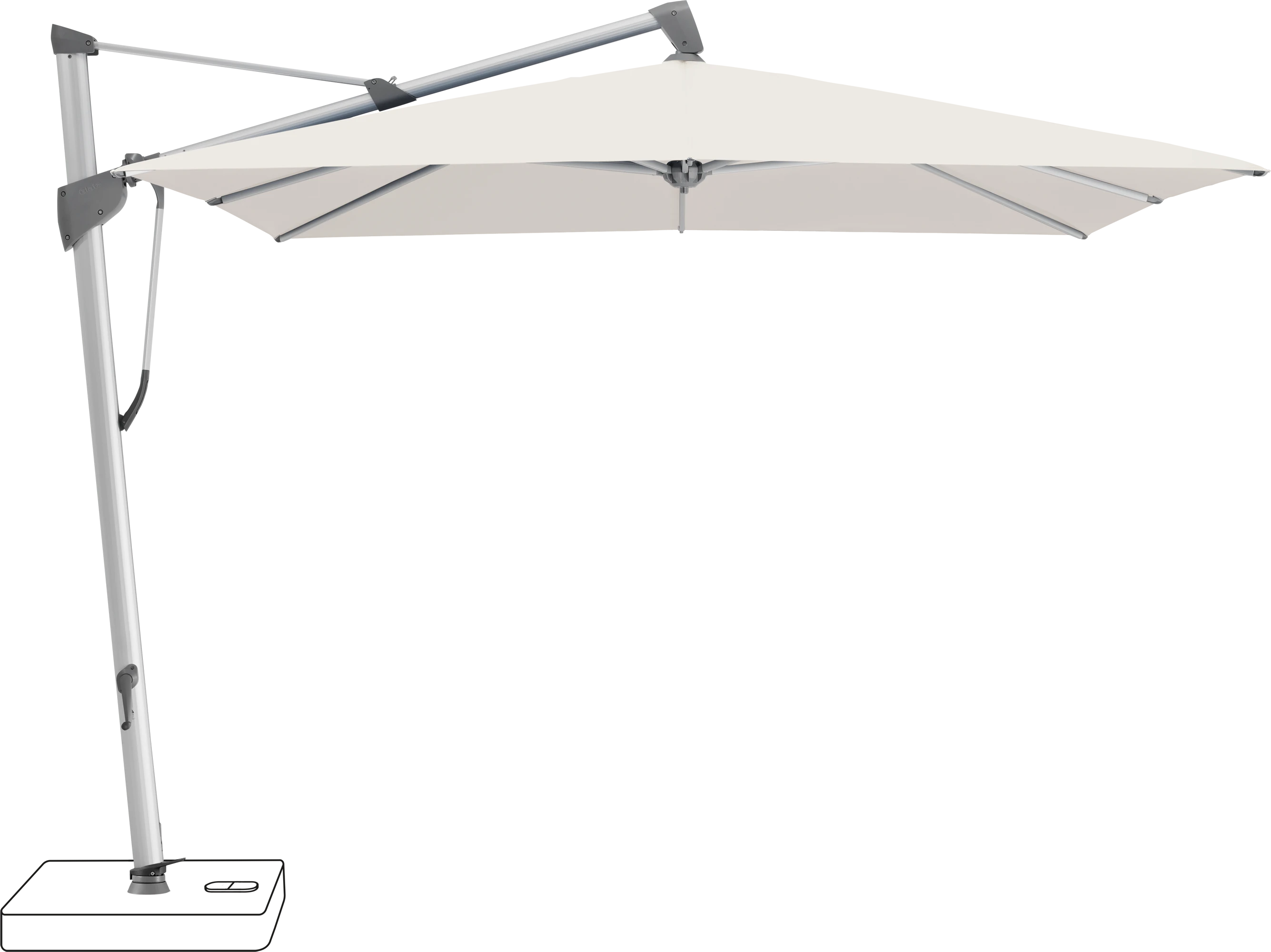 Glatz Sombrano Parasol 350 x 350 cm