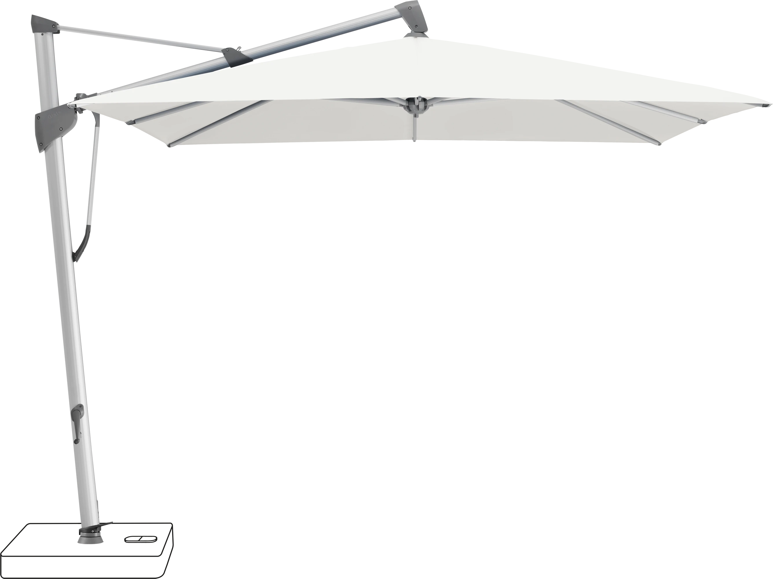 Glatz Sombrano Parasol 300 x 300 cm