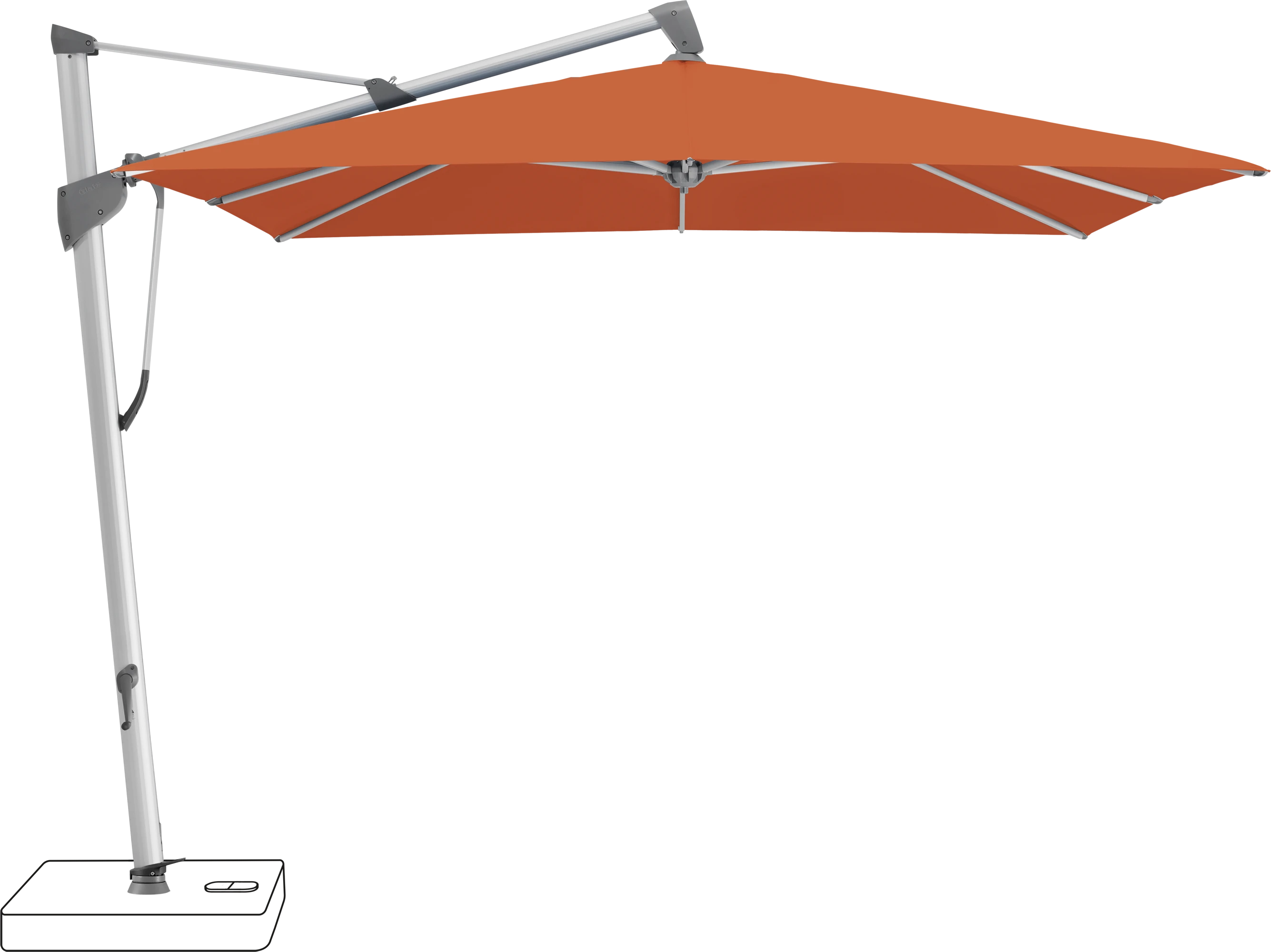 Glatz Sombrano Parasol 300 x 300 cm