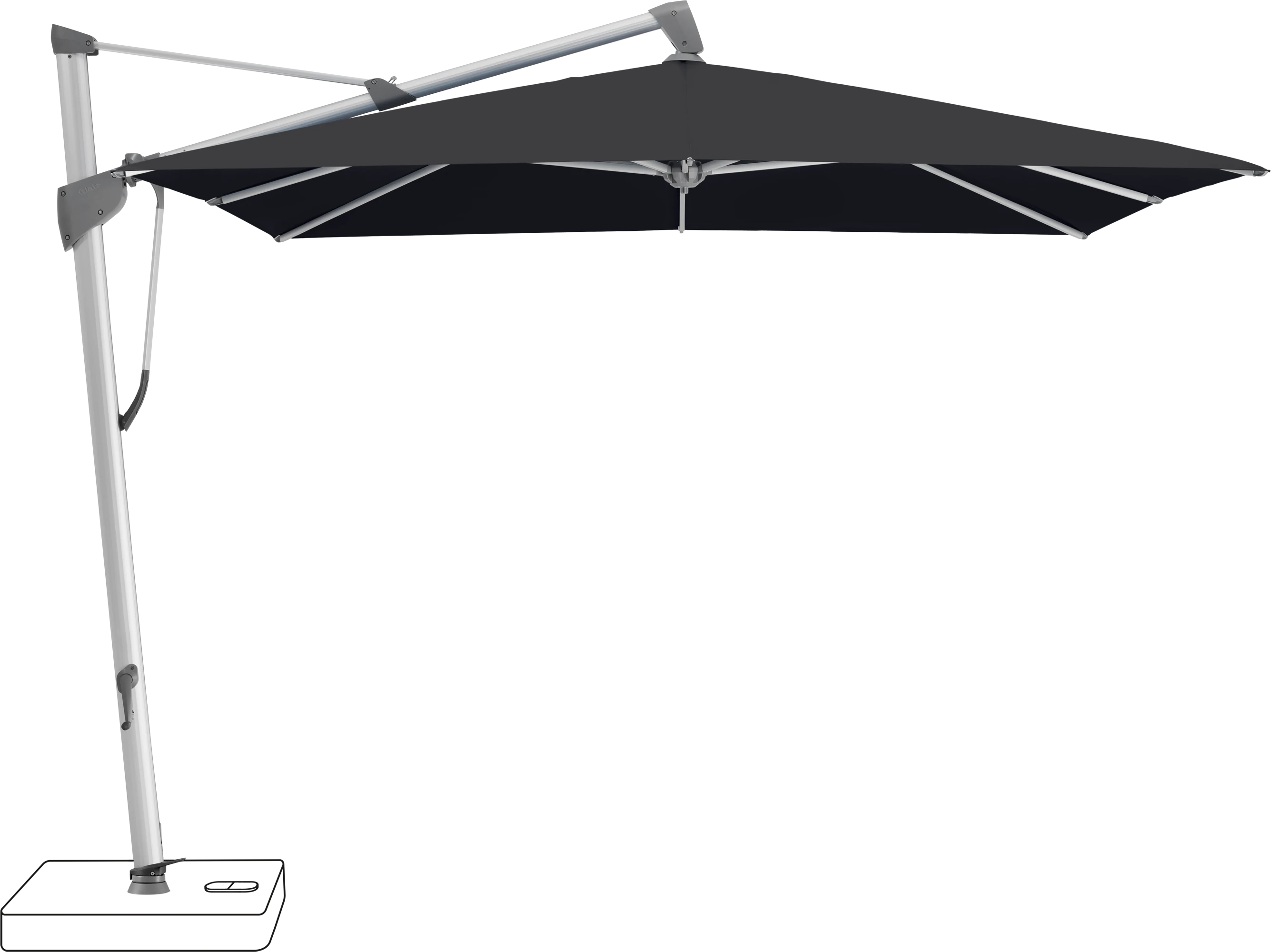 Glatz Sombrano Parasol 350 x 350 cm