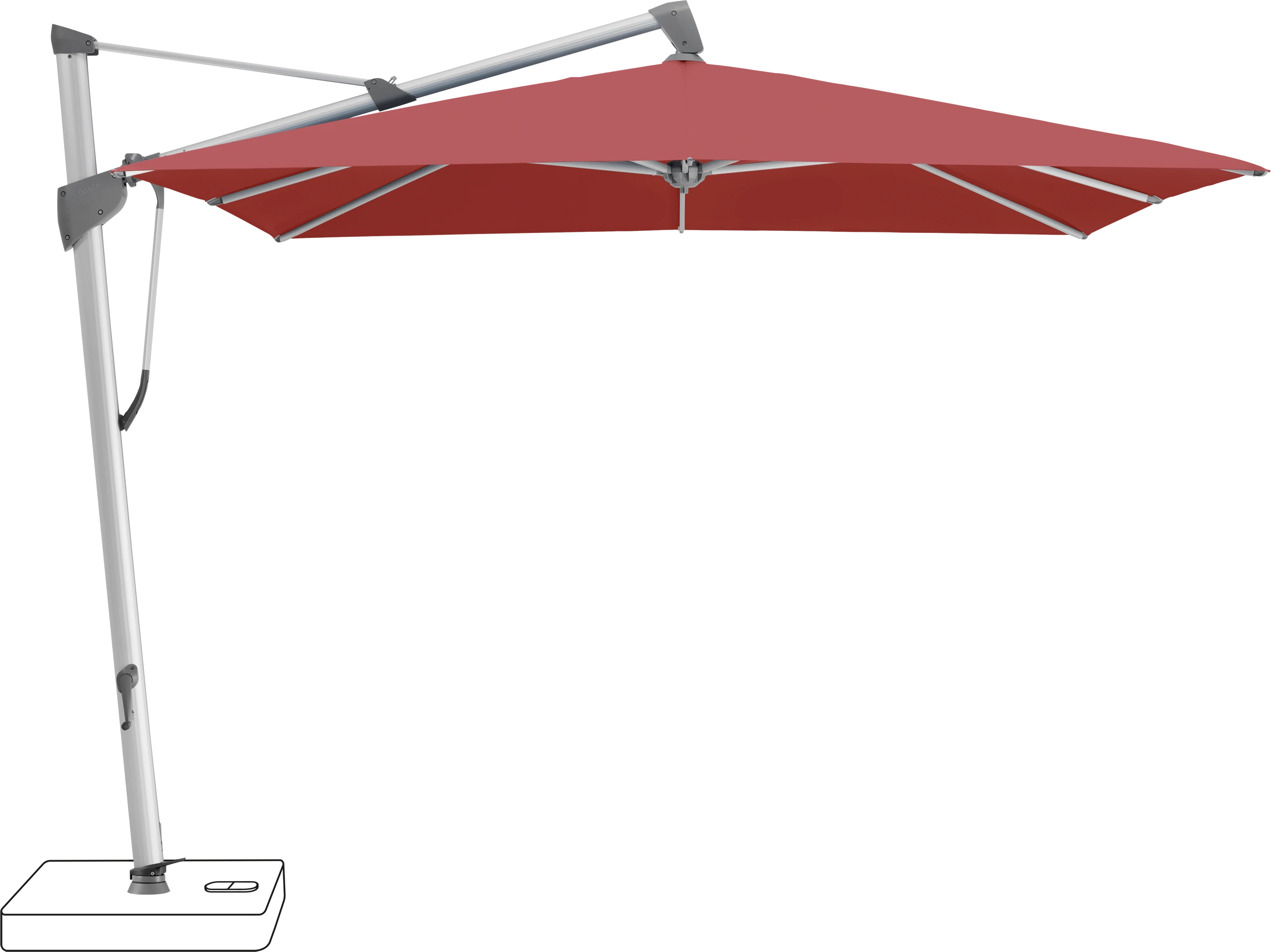 Glatz Sombrano Parasol 350 x 350 cm