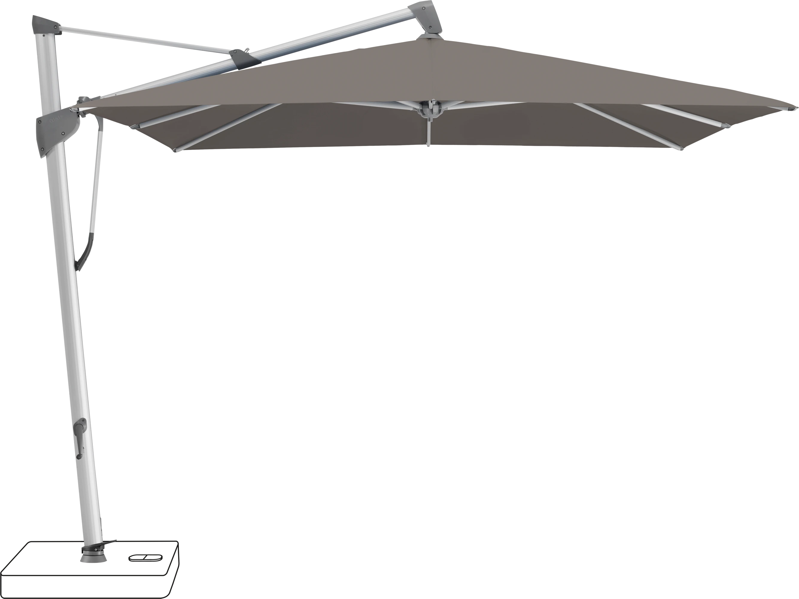 Glatz Sombrano Parasol 300 x 300 cm