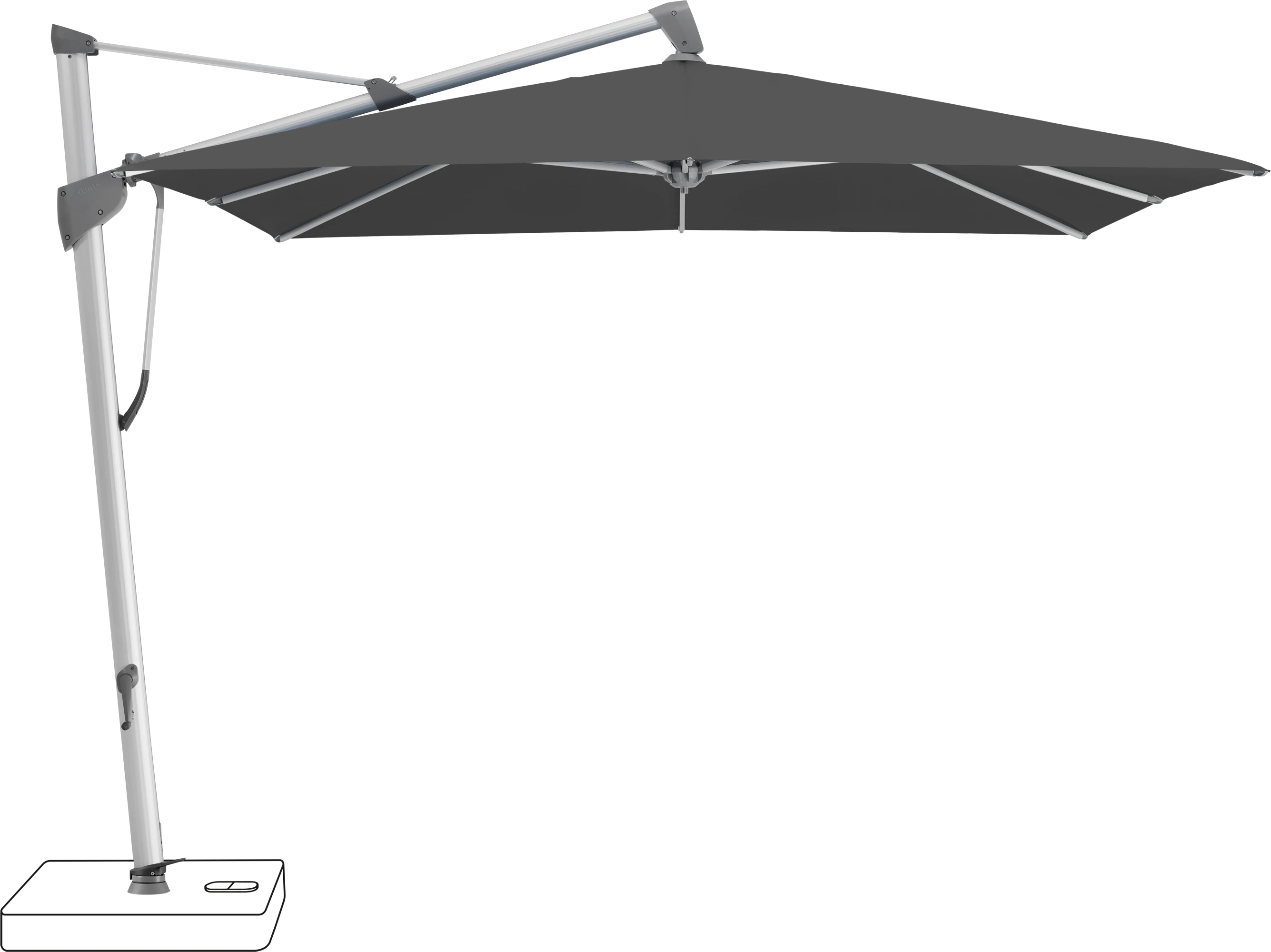 Glatz Sombrano Parasol 350 x 350 cm